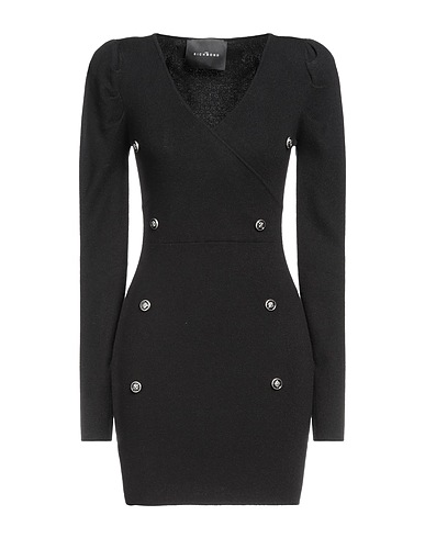 JOHN RICHMOND Vestito corto Nero 50% Poliestere, 28% Nylon, 22% Viscosa