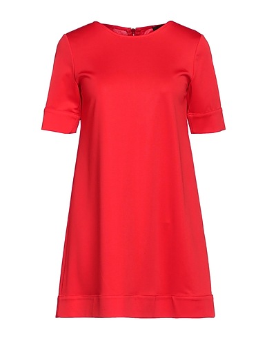 FRANKIE MORELLO Short dress Red 85% Polyester, 15% Polyurethane