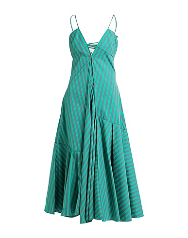 JIL SANDER Long dress Green 100% Cotton