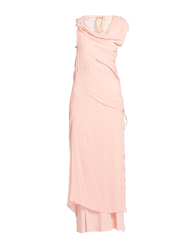 N°21 Long dress Light pink 100% Silk, Acetate