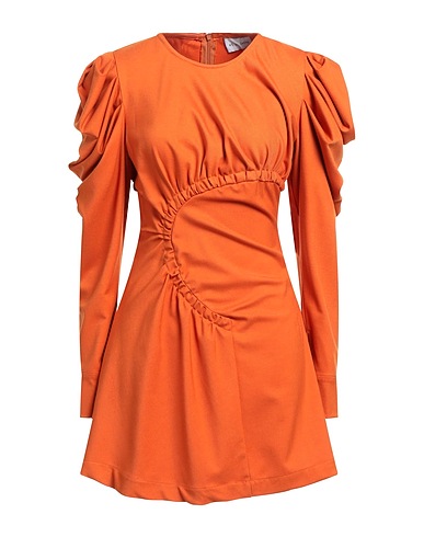 WEILI ZHENG Short dress Orange 80% Viscose, 20% Wool