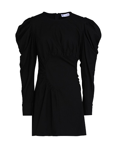WEILI ZHENG Short dress Black 80% Viscose, 20% Wool