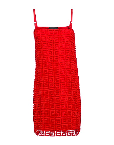 GIVENCHY Sheath dress Red 91% Viscose, 9% Polyester
