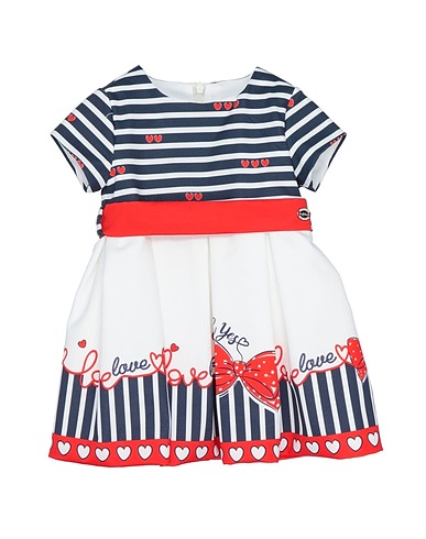 BYBLOS Vestido para bebé  White 95% Polyester, 5% Elastane, Cotton