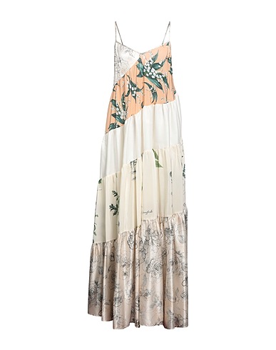 SEMICOUTURE Long dress Ivory 100% Silk