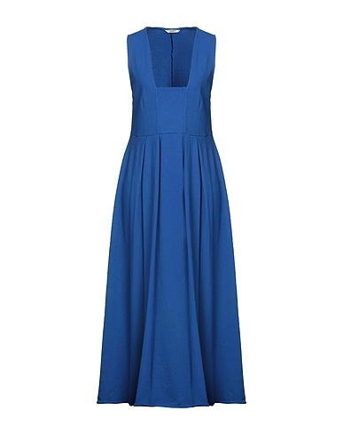 BARENA Midi dress Bright blue 100% Cotton