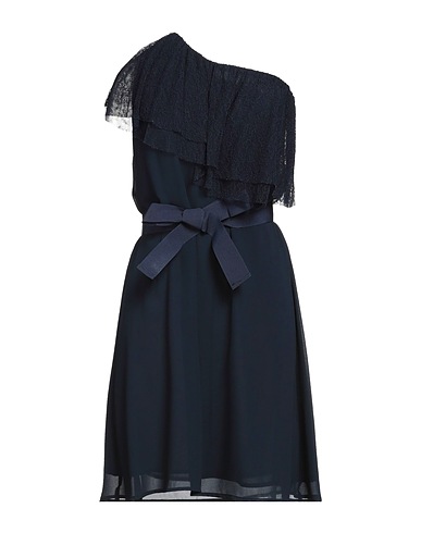 REBEL QUEEN by LIU •JO One-shoulder dress Midnight blue 100% Polyester, Viscose