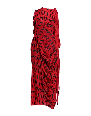 MAISON MARGIELA Long dress Red 88% Silk, 12% Elastane