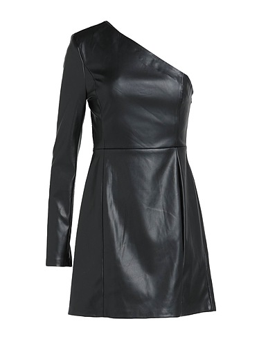 STEVE MADDEN One-shoulder dress Black 100% Polyurethane