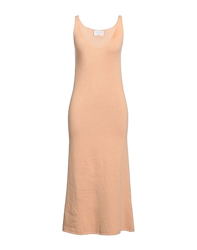 DANIELE FIESOLI Vestito midi Cammello 90% Lana, 10% Cachemire