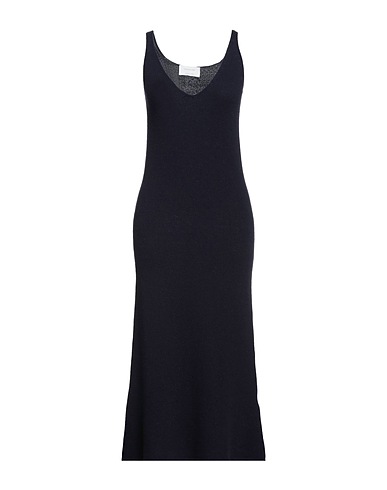 DANIELE FIESOLI Vestito midi Blu notte 90% Lana, 10% Cachemire