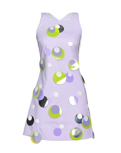 VIVETTA Short dress Mauve 97% Cotton, 3% Elastane, Polyester