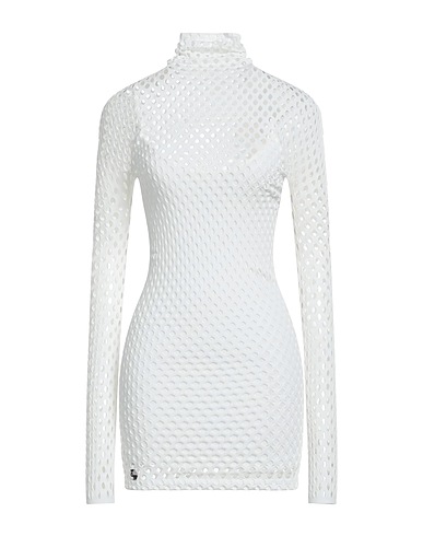 PHILIPP PLEIN Short dress White 81% Nylon, 19% Elastane