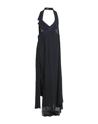 NINA RICCI Vestito in Seta Blu notte 100% Seta, Poliammide, Elastan
