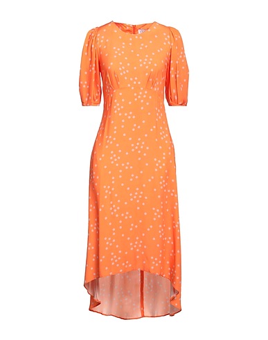 CLOSET Midi dress Orange 100% Viscose