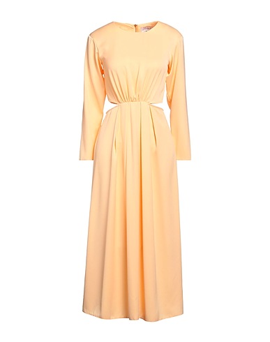 CLOSET Midi dress Apricot 100% Polyester