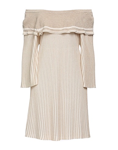 ELISA CAVALETTI by DANIELA DALLAVALLE Short dress Beige 80% Viscose, 10% Polyester, 10% Polyamide