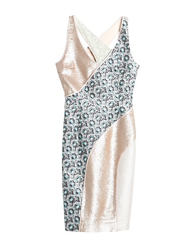 CUSTO BARCELONA Sequin dress Sky blue 59% Polyester, 28% Acetate, 13% Cotton, Acrylic, Other Fibres