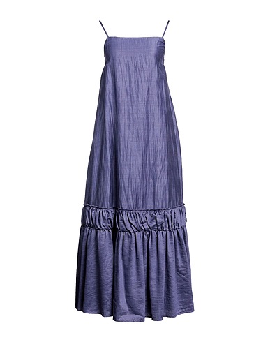 ALPHA STUDIO Long dress Purple 60% Linen, 30% Viscose, 10% Polyamide