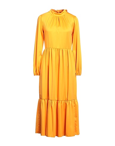 CLOSET Midi dress Apricot 100% Polyester
