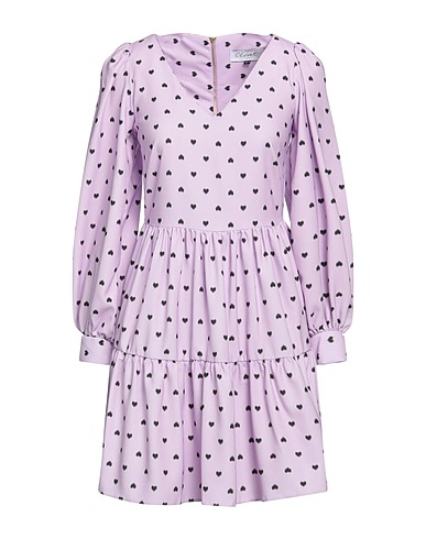 CLOSET Short dress Lilac 100% Polyester