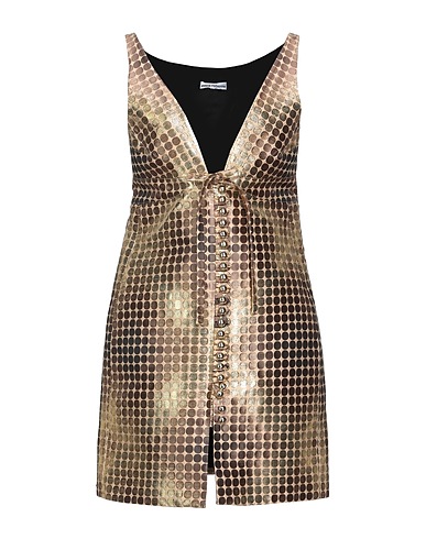 RABANNE Elegant dress Sand 42% Cotton, 27% Polyester, 24% Acetate, 7% Metallic Polyester