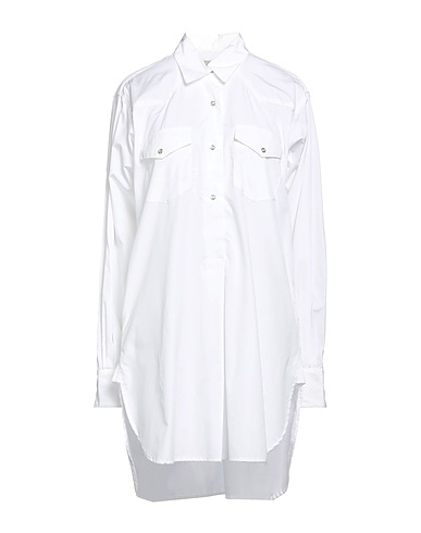 LANEUS | White Women‘s Solid Color Shirts & Blouses | YOOX