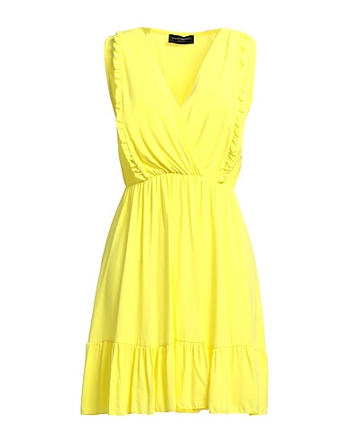 ANGELA MELE MILANO Short dress Yellow 100% Viscose