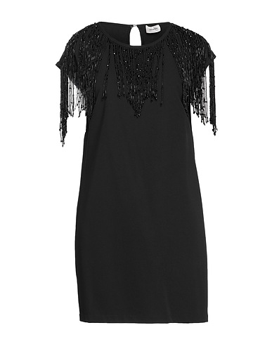 OTTOD'AME Short dress Black 80% Polyester, 16% Viscose, 4% Elastane