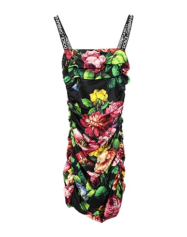 DOLCE&GABBANA Short dress Black 92% Silk, 8% Elastane