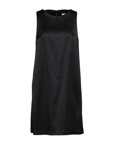ANNIE P. Short dress Black 98% Polyester, 2% Elastane