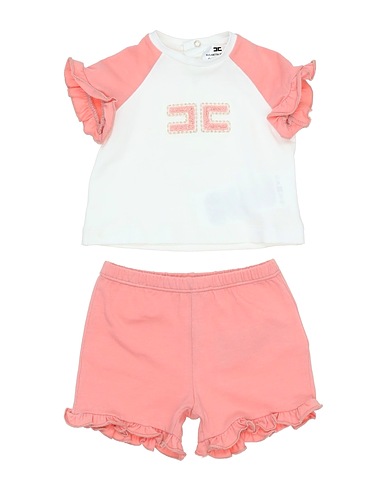 ELISABETTA FRANCHI Baby co-ord  White 94% Cotton, 6% Elastane