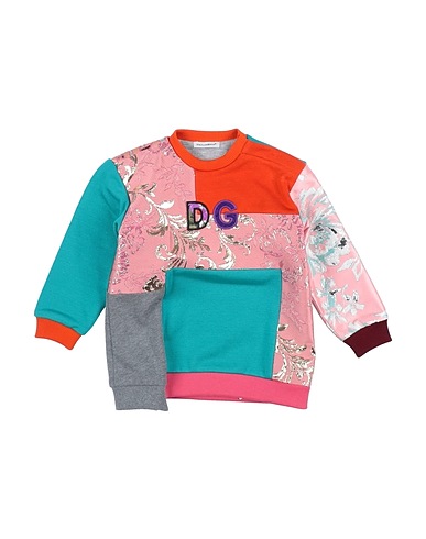 DOLCE&GABBANA Babykleid Rosa 48% Synthetische Fasern, 37% Baumwolle, 10% Metallisiertes Polyester, 4% Seide, 1% Acetat