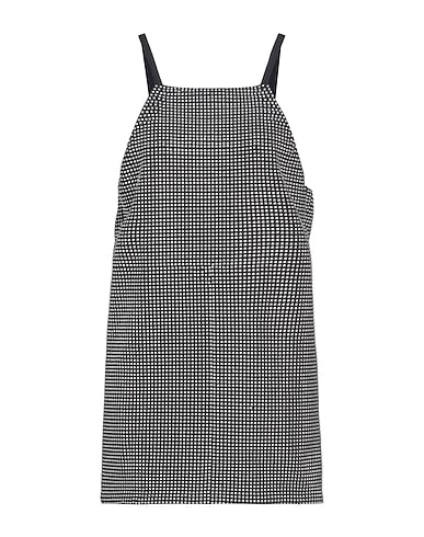 DONDUP Short dress Black 96% Polyester, 4% Elastane