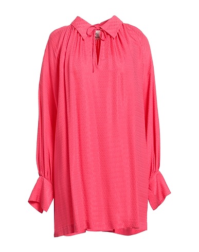 ATTIC AND BARN Shirt dress Fuchsia 100% Viscose