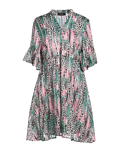 ANGELA MELE MILANO Vestito corto Verde 60% Viscosa, 40% Poliestere