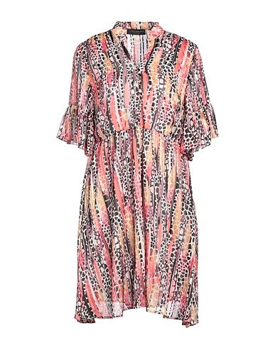 ANGELA MELE MILANO Short dress Coral 60% Viscose, 40% Polyester