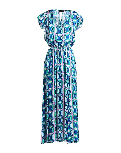ANGELA MELE MILANO Long dress Blue 100% Viscose