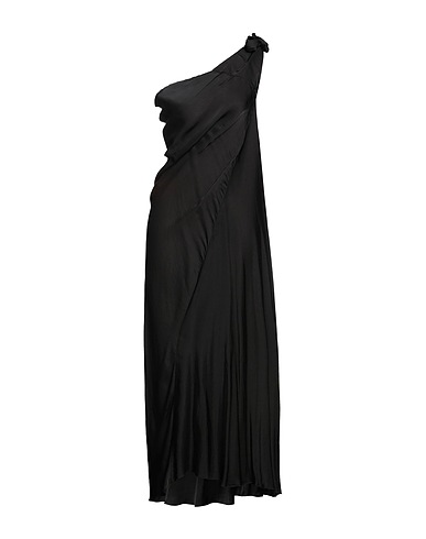 ANGELA MELE MILANO Long dress Black 70% Viscose, 30% Silk