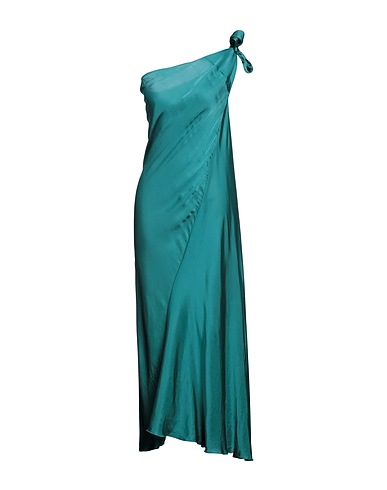 ANGELA MELE MILANO Long dress Emerald green 70% Viscose, 30% Silk