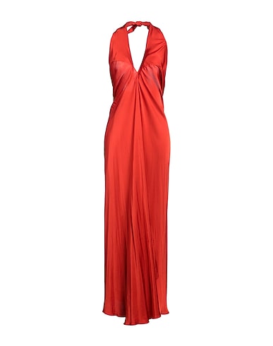 ANGELA MELE MILANO Vestido con un solo hombro Óxido 70% Viscosa, 30% Seda