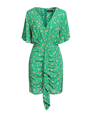 VANESSA SCOTT Kurzes Kleid Grün 100% Viskose