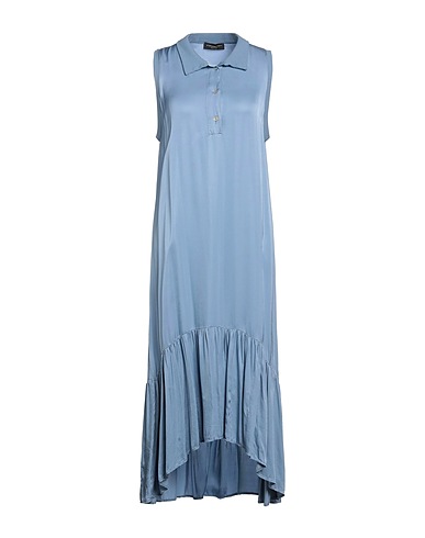 ANGELA MELE MILANO Midi dress Pastel blue 100% Viscose