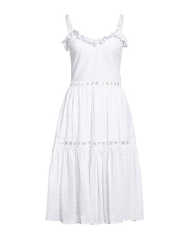 AMEN Midi dress White 100% Cotton