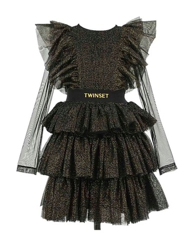 TWINSET Vestito Nero Fibre sintetiche