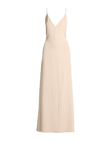 PATRIZIA PEPE Langes Kleid Beige 92% Polyester, 8% Elastan