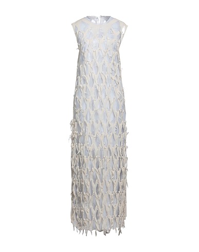 MAISON MARGIELA Long dress Ivory 90% Silk, 10% Elastane, Acetate, Polyamide