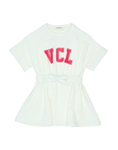 VICOLO Vestido para bebé  Yellow 96% Cotton, 4% Elastane