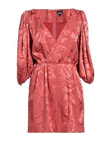 JUST CAVALLI Vestito corto Corallo 64% Viscosa, 34% Acetato, 2% Elastan