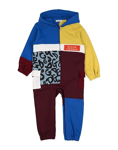 DOLCE&GABBANA Strampelanzug für Babys Blau 100% Baumwolle